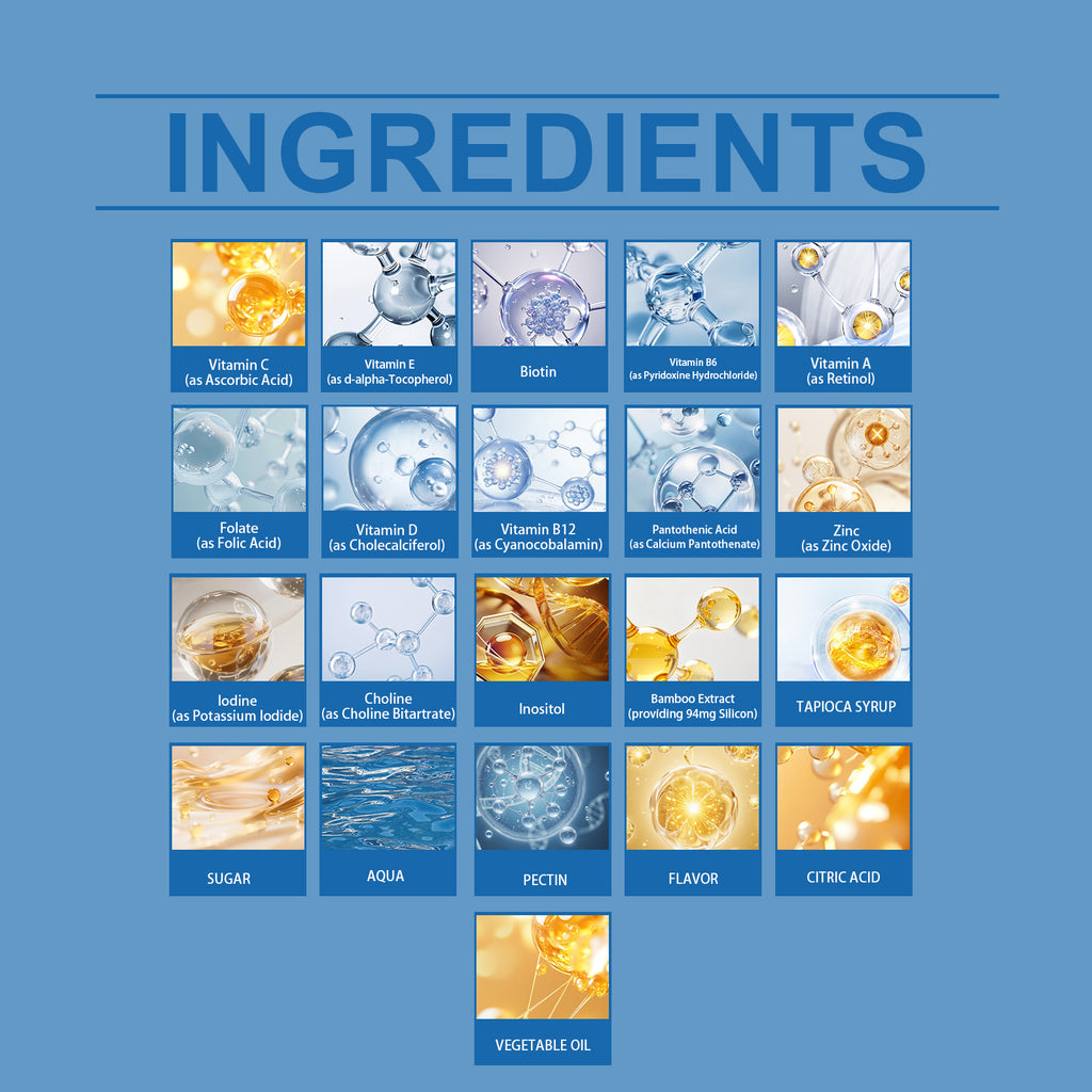 Biotin Gummies Nourish Hair Skin Nail Chewable Easy Fresh Fruit Taste Inner Care Gummies