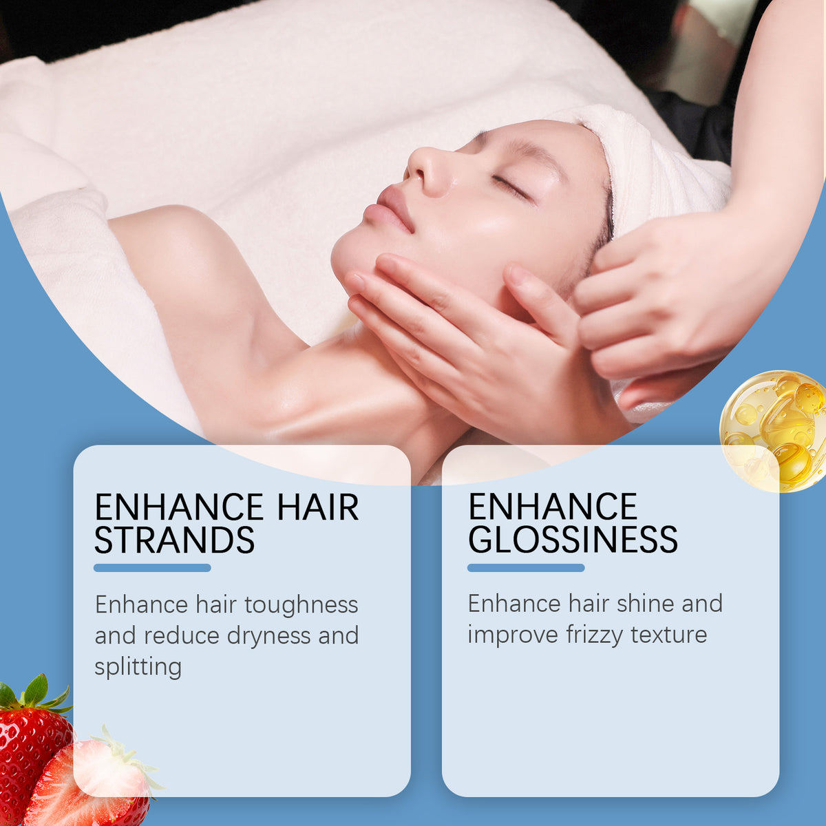 Biotin Gummies Nourish Hair Skin Nail Chewable Easy Fresh Fruit Taste Inner Care Gummies