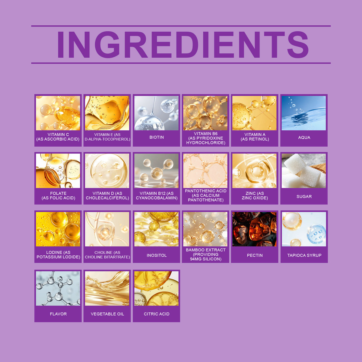 Biotin Gummies Hair Skin Nails Care Chewable Easy Take Strawberry Flavor Internal Care Gummies
