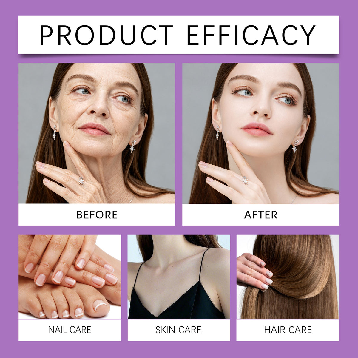 Biotin Gummies Hair Skin Nails Care Chewable Easy Take Strawberry Flavor Internal Care Gummies