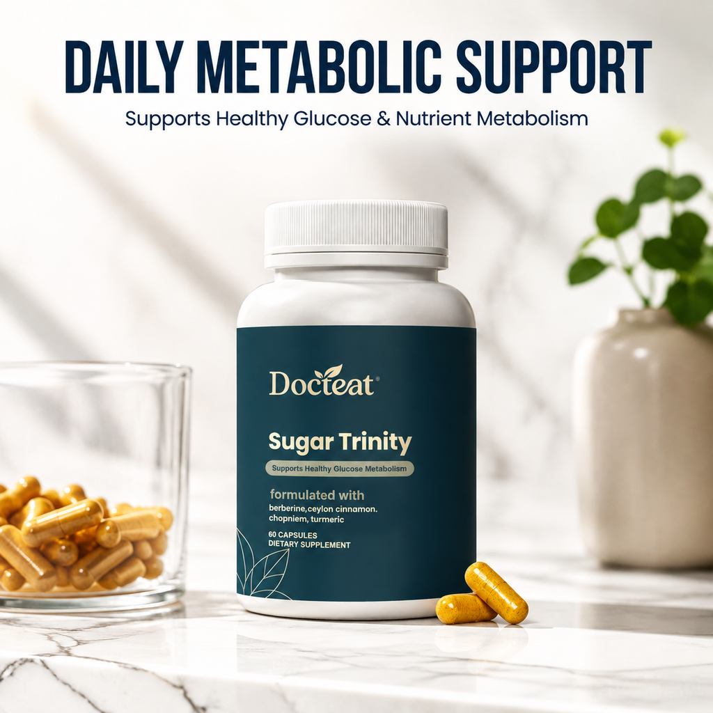 DOCTEAT Daily Metabolism Nutrition Capsules Support Metabolism Balanced Nutrition Easy Taking Suitable Nutritional Health