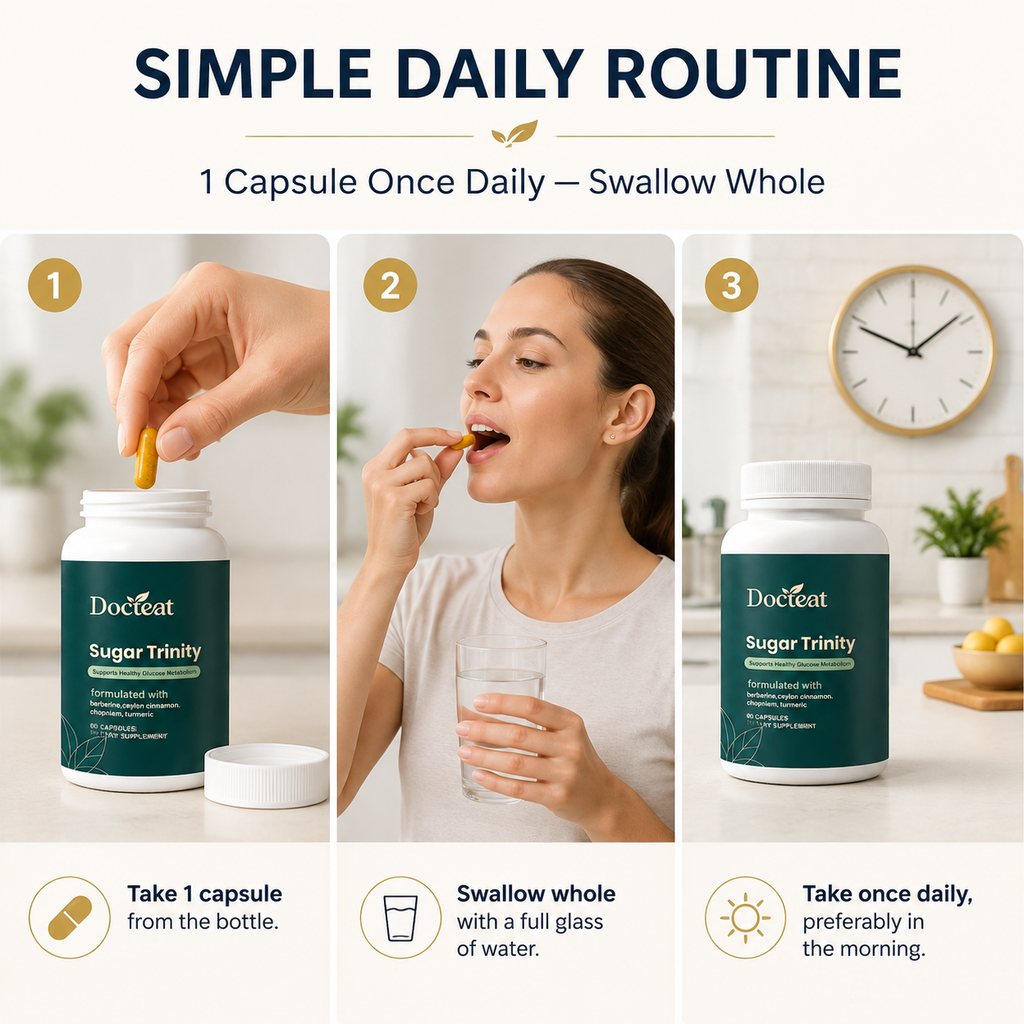DOCTEAT Daily Metabolism Nutrition Capsules Support Metabolism Balanced Nutrition Easy Taking Suitable Nutritional Health