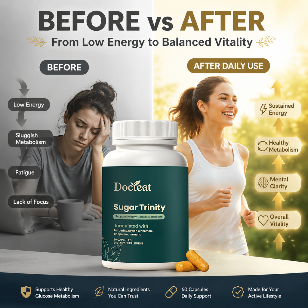 DOCTEAT Daily Metabolism Nutrition Capsules Support Metabolism Balanced Nutrition Easy Taking Suitable Nutritional Health