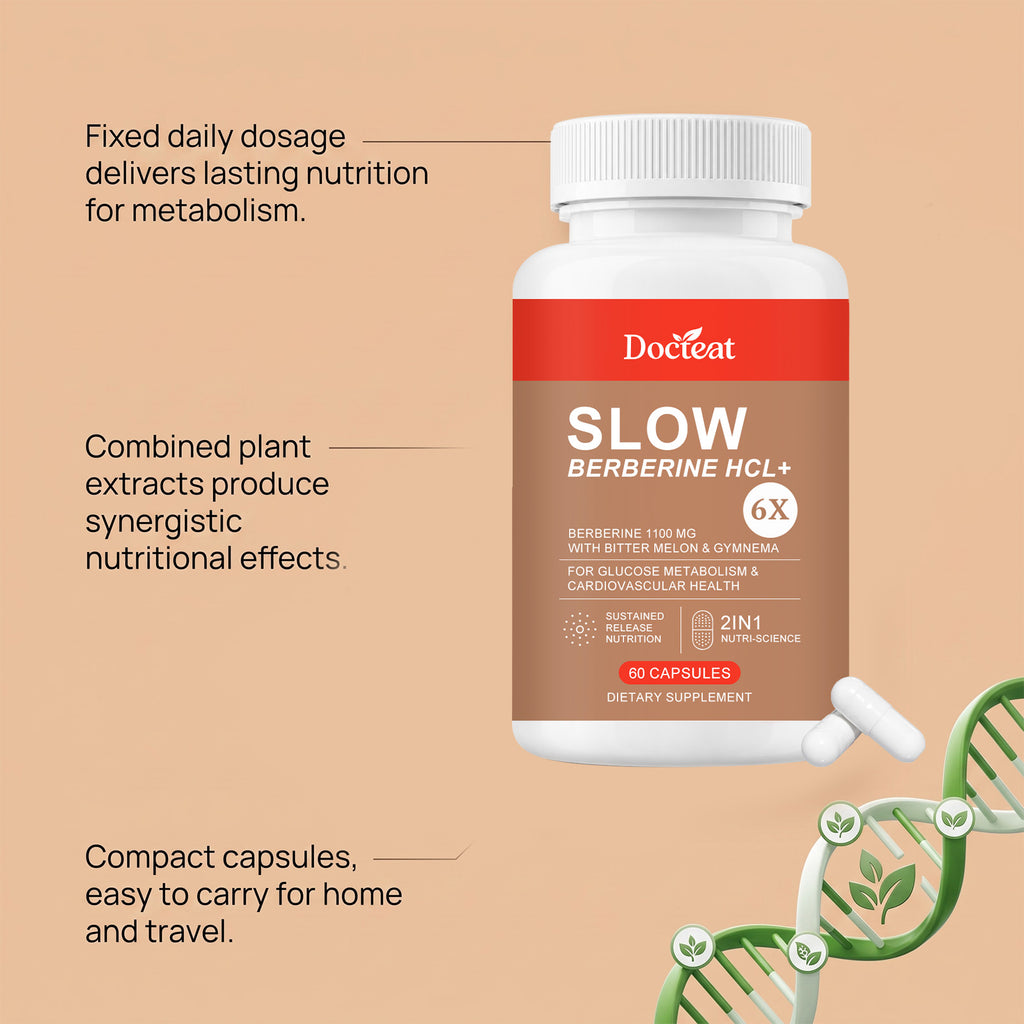 DOCTEAT Sustained-Release Metabolic Capsule Sugar Balance Lipid Optimization Satiety Plant Synergy Capsule
