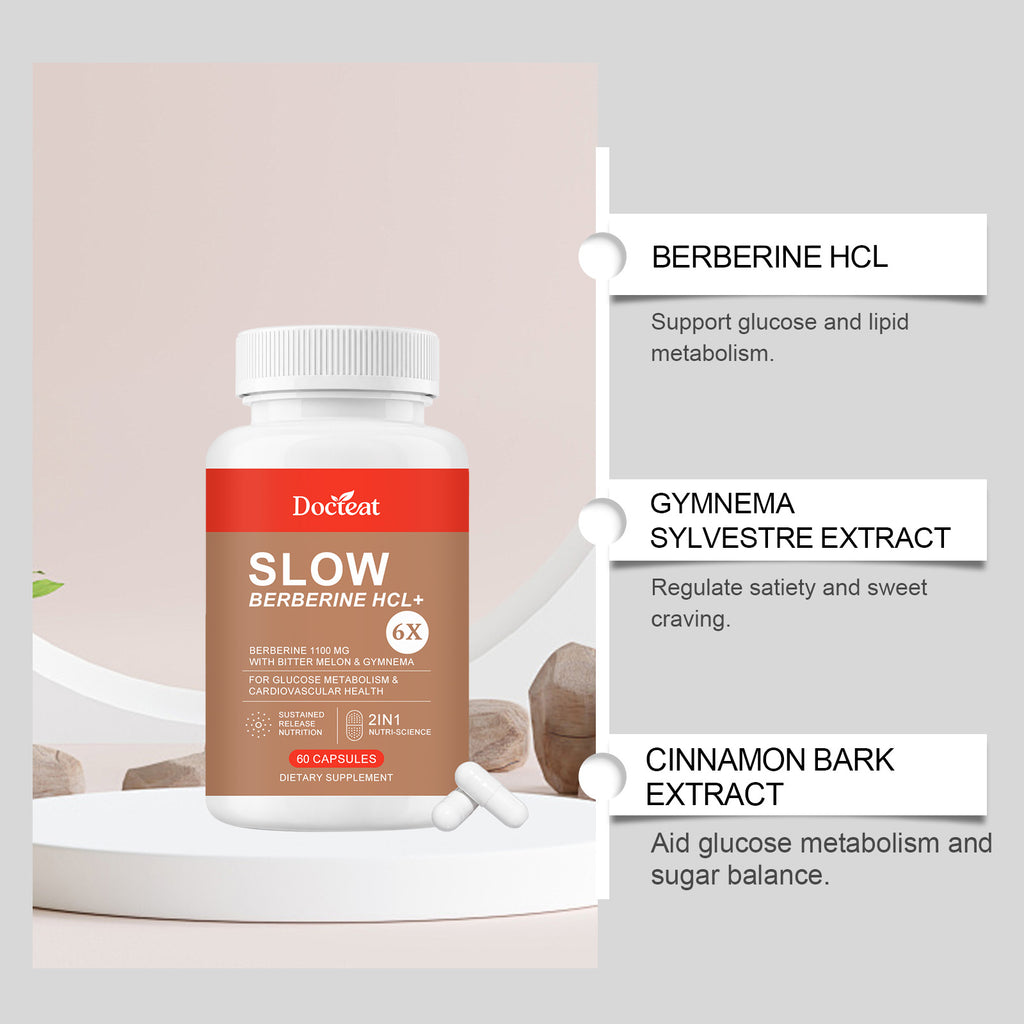 DOCTEAT Sustained-Release Metabolic Capsule Sugar Balance Lipid Optimization Satiety Plant Synergy Capsule