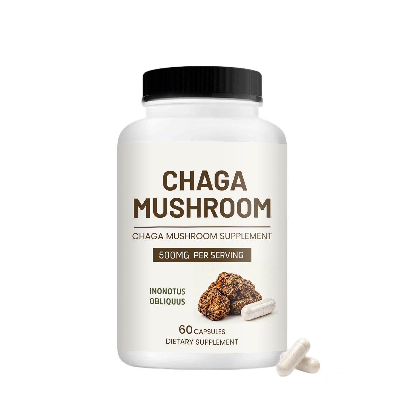 AMZ Mushroom Yutai Care Capsules with Chaga Daily Nutritional Support Body Care Long-term Supplement Capsules